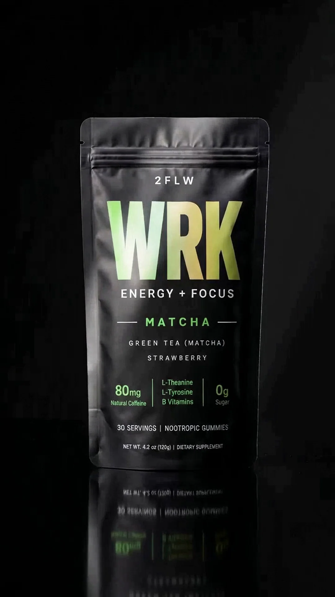 WRK Energy + Focus Gummies pouch